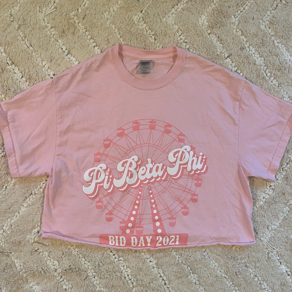 Cropped Pi Beta Phi T-Shirt